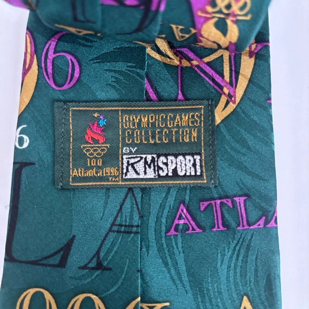 Lot of 2 VTG‎ 1996 Atlanta Olympic Games Collection Ties by Ralph Marlin